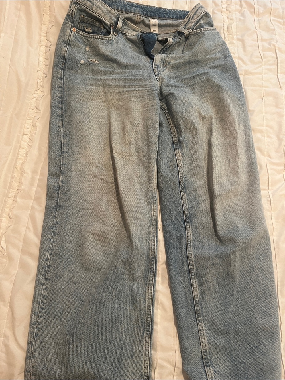 H&M Light Blue High-Rise Baggy Loose fit Jeans